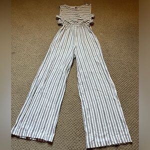 Zara only lightly worn striped jumper/romper!